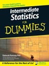 Intermediate Statistics For Dummies